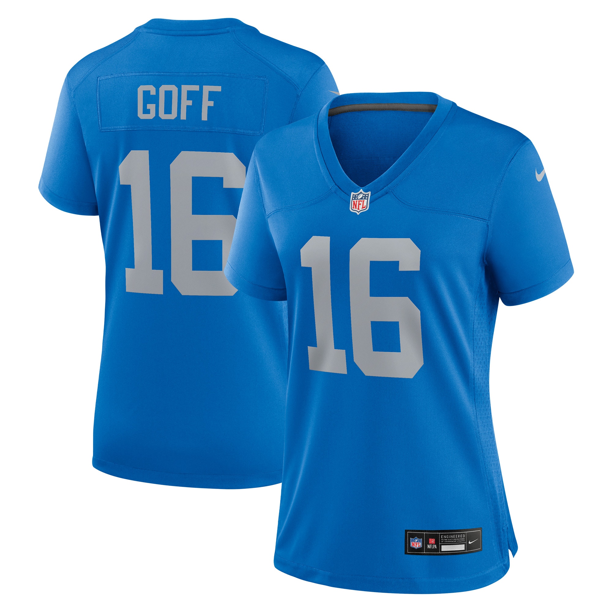 Women's Detroit Lions Jared Goff Blue Alternate Game Jersey JS7491 nicesnker