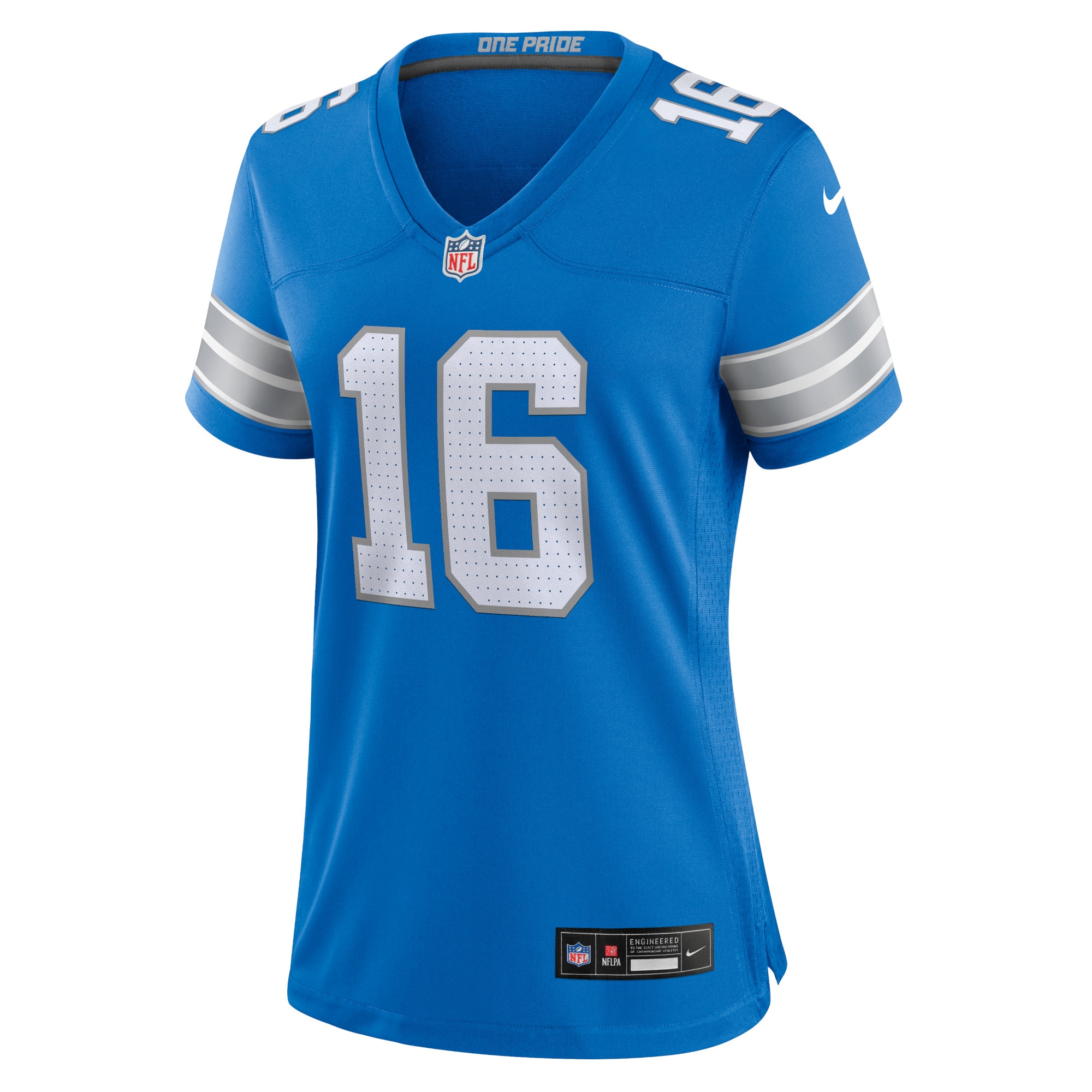 Women's Detroit Lions Jared Goff Blue Game Jersey JS7711 nicesnker - Image 2