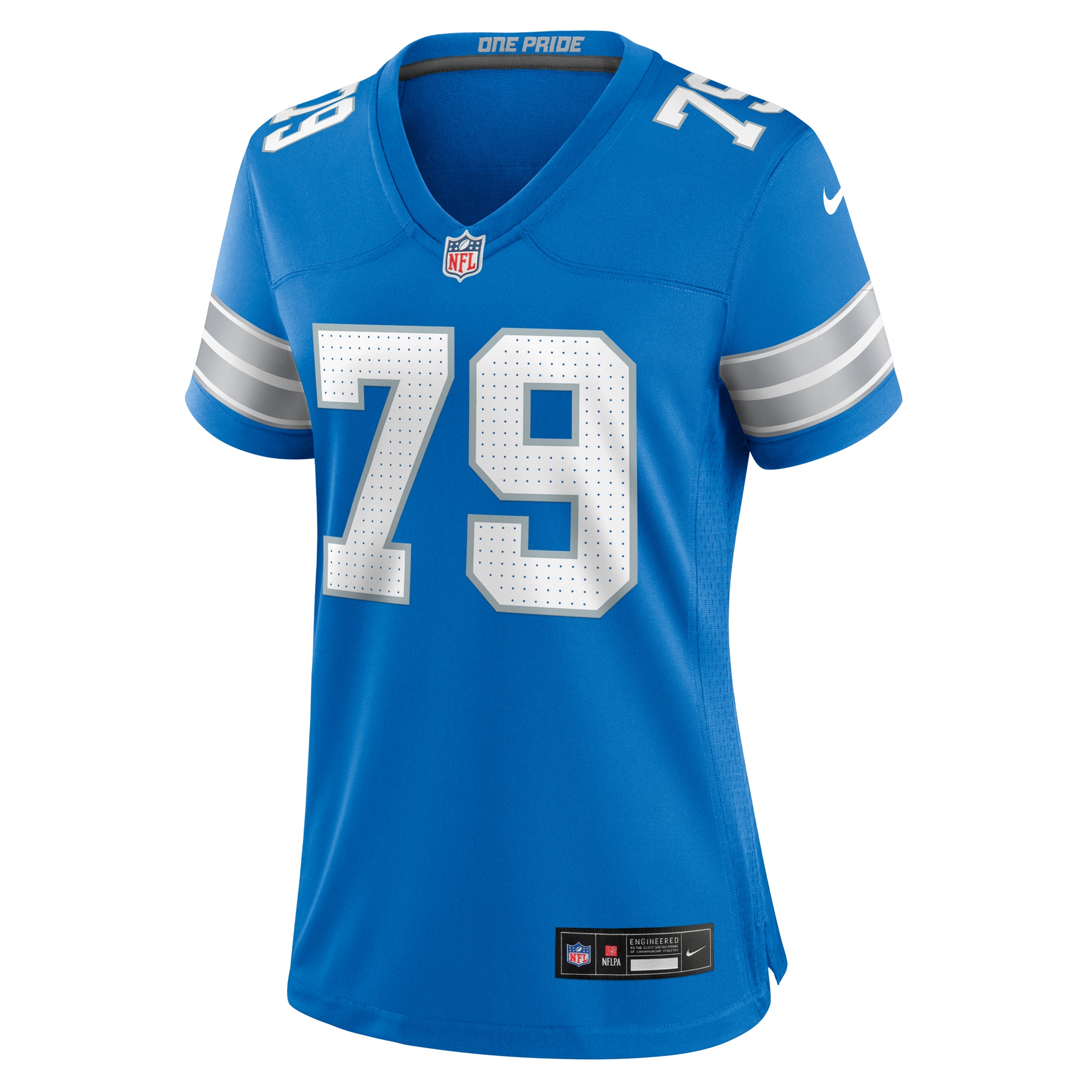 Women's Detroit Lions John Cominsky Blue Team Game Jersey JS7859 nicesnker - Image 2
