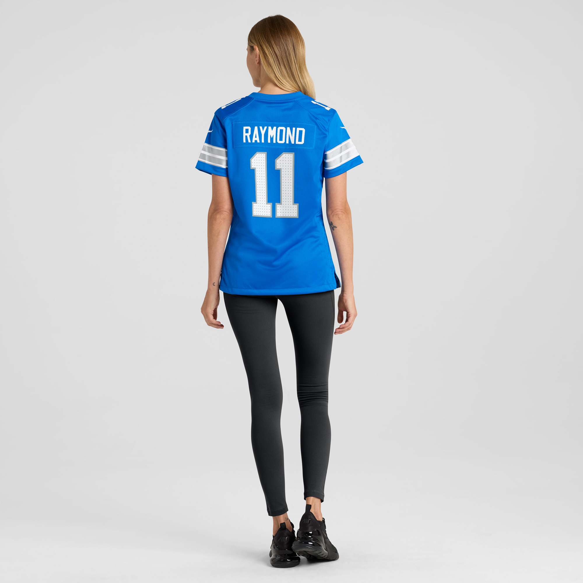 Women's Detroit Lions Kalif Raymond Blue Team Game Jersey JS6384 nicesnker - Image 5