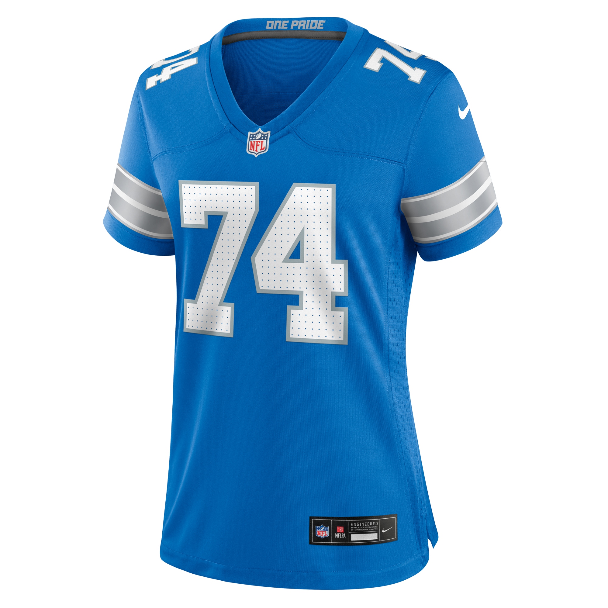 Women's Detroit Lions Kayode Awosika Blue Team Game Jersey JS9228 nicesnker - Image 2