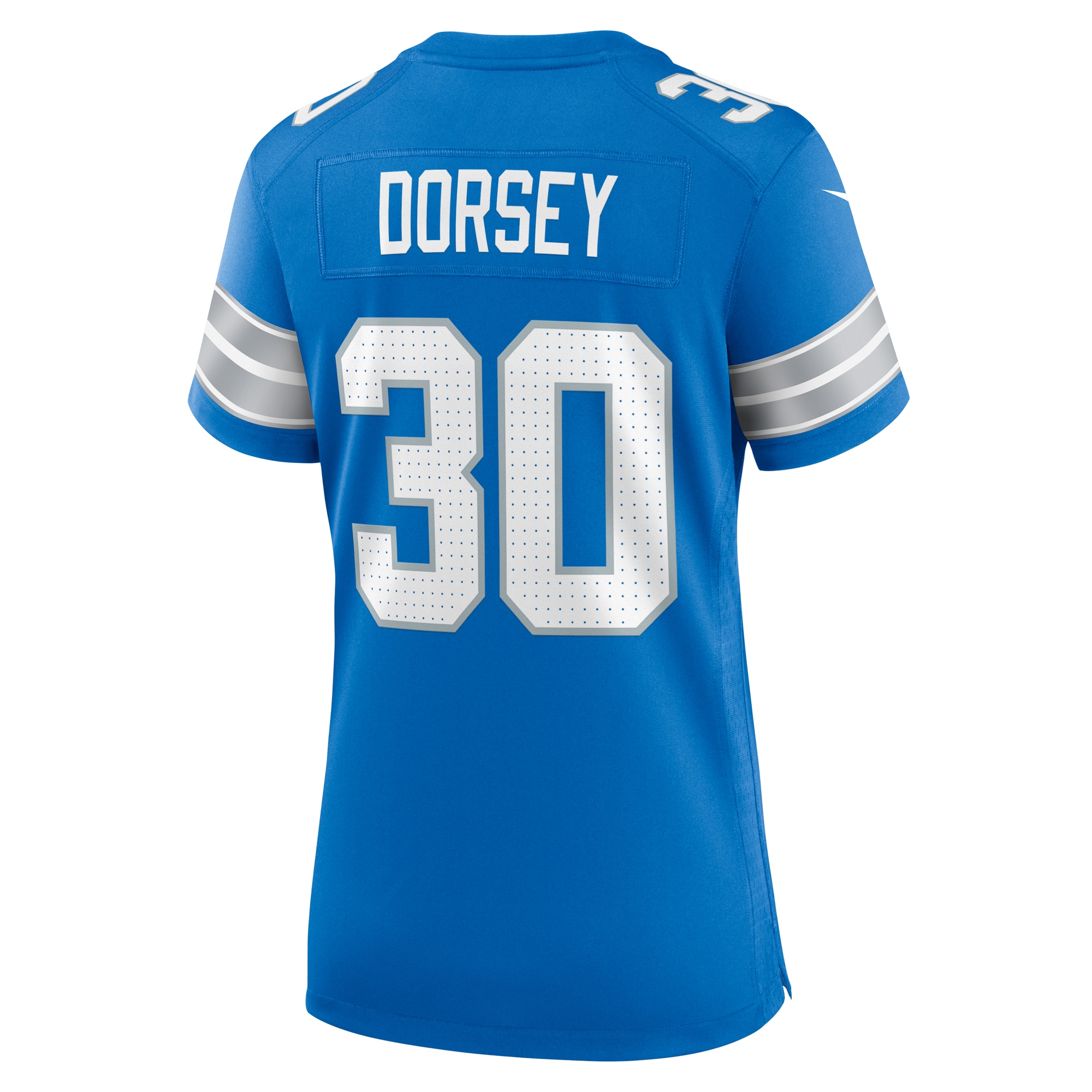 Women's Detroit Lions Khalil Dorsey Blue Team Game Jersey JS4403 nicesnker - Image 3