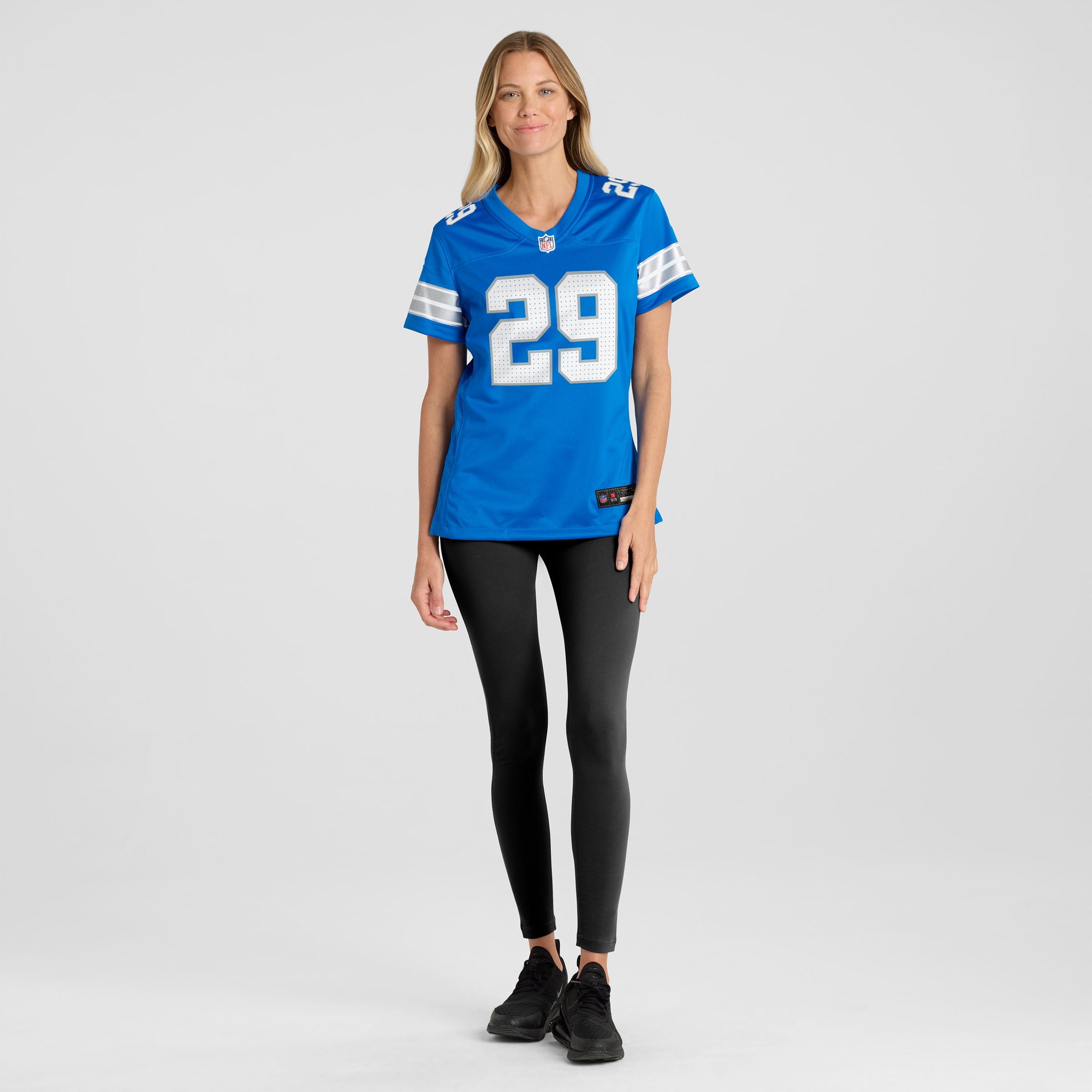 Women's Detroit Lions Kindle Vildor Blue Team Game Jersey JS6269 nicesnker - Image 4