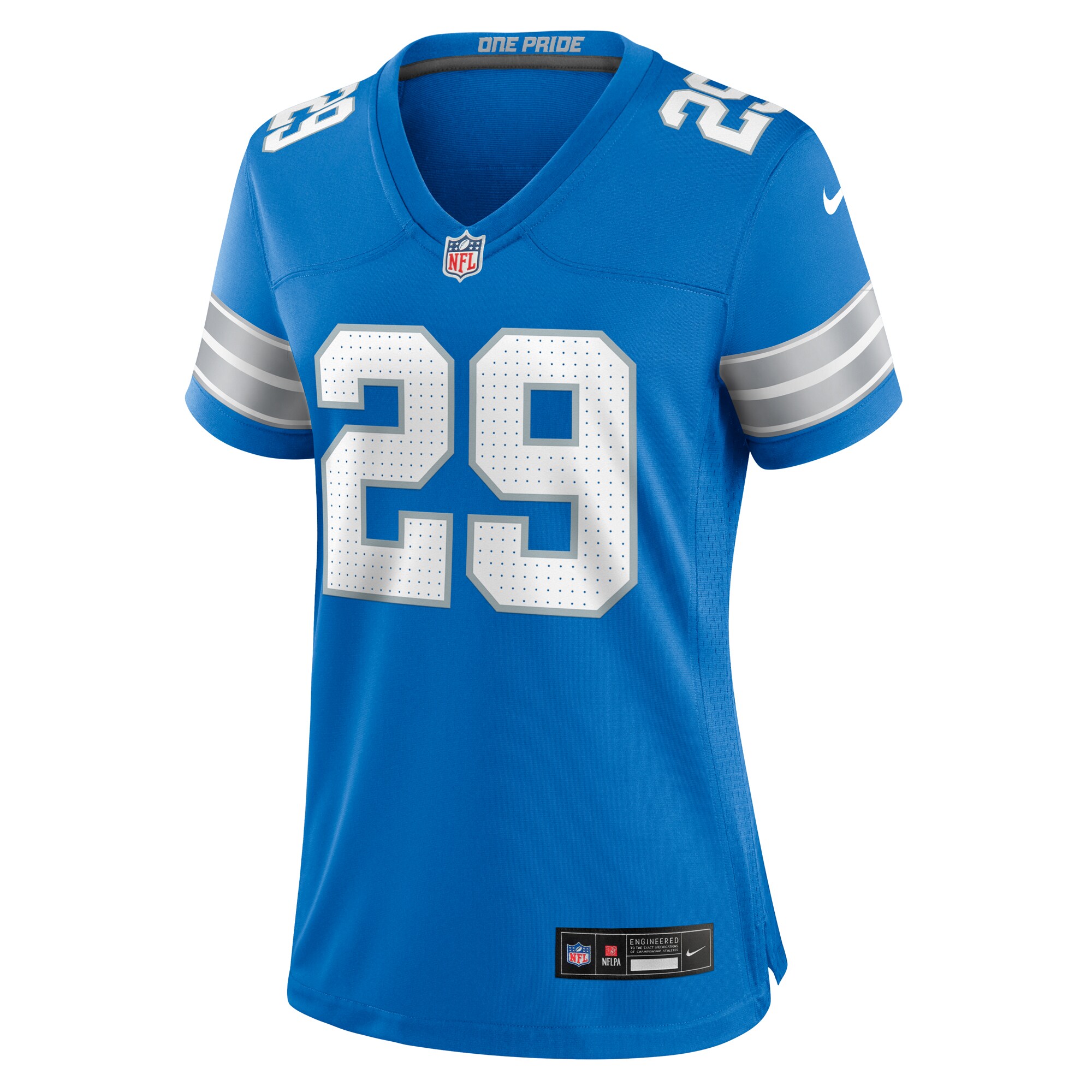 Women's Detroit Lions Kindle Vildor Blue Team Game Jersey JS6269 nicesnker - Image 2
