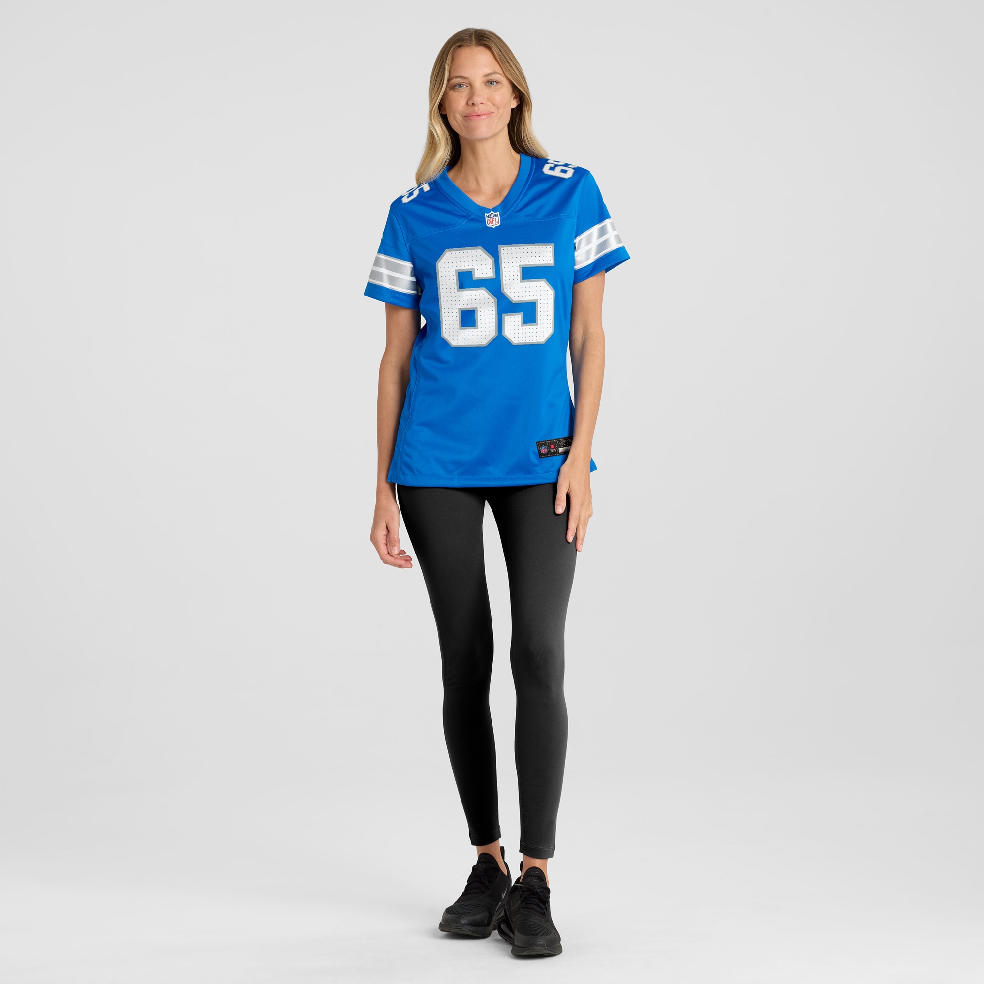 Women's Detroit Lions Kingsley Eguakun Blue Game Jersey JS2788 nicesnker - Image 4