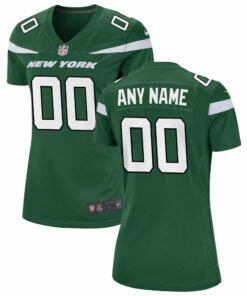 Women's Gotham Green New York Jets Custom Game Jersey JS8264 nicesnker