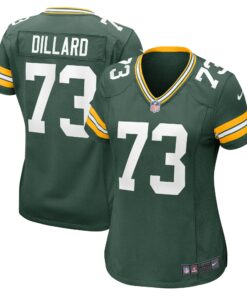 Women's Green Bay Packers Andre Dillard Green Game Jersey JS5878 nicesnker