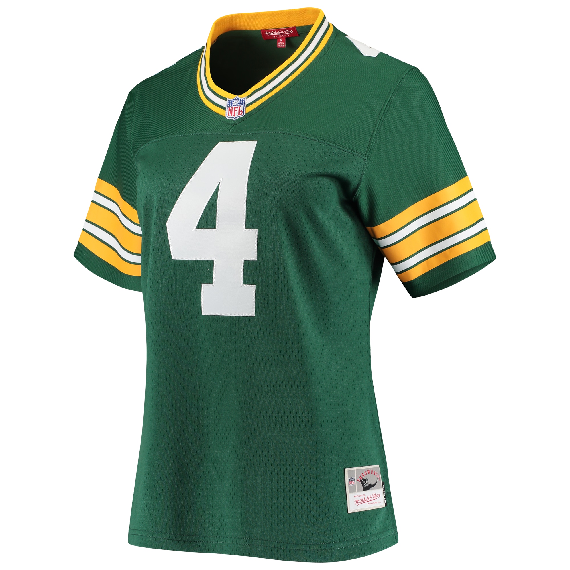 Women's Green Bay Packers Brett Favre Mitchell & Ness Green 1996 Legacy Player Jersey JS4657 nicesnker - Image 2