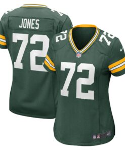 Women's Green Bay Packers Caleb Jones Green Game Player Jersey JS9020 nicesnker