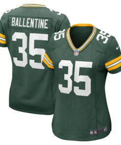 Women's Green Bay Packers Corey Ballentine Green Home Game Player Jersey JS8473 nicesnker