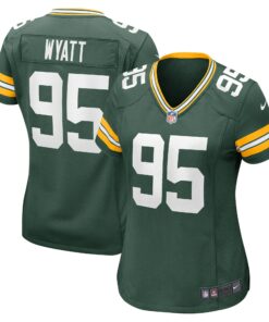 Women's Green Bay Packers Devonte Wyatt Green Player Game Jersey JS3825 nicesnker