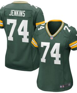 Women's Green Bay Packers Elgton Jenkins Green Game Jersey JS1151 nicesnker