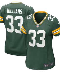 Women's Green Bay Packers Evan Williams Green Game Jersey JS6415 nicesnker