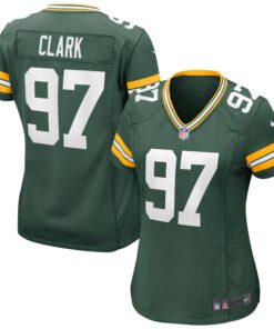 Women's Green Bay Packers Kenny Clark Green Game Jersey JS8262 nicesnker