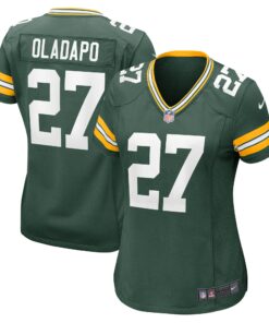 Women's Green Bay Packers Kitan Oladapo Green Game Jersey JS2258 nicesnker