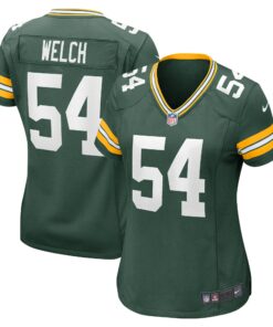 Women's Green Bay Packers Kristian Welch Green Team Game Jersey JS1360 nicesnker
