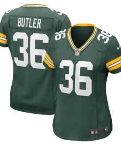 Women's Green Bay Packers LeRoy Butler Green Retired Player Game Jersey JS7781 nicesnker