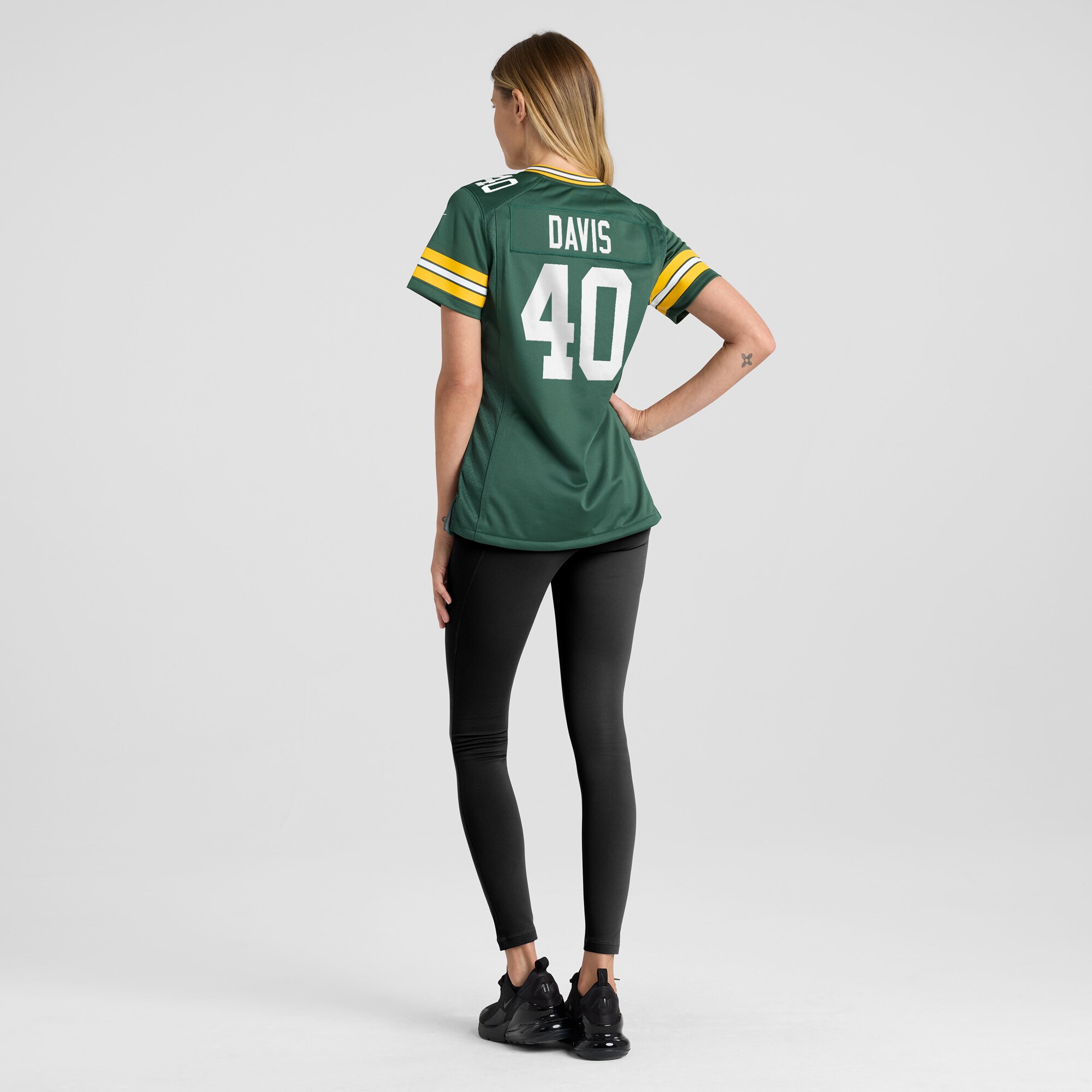 Women's Green Bay Packers LJ Davis Green Game Jersey JS2713 nicesnker - Image 5