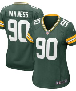Women's Green Bay Packers Lukas Van Ness Green Game Jersey JS2890 nicesnker