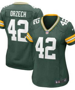 Women's Green Bay Packers Matt Orzech Green Game Jersey JS3469 nicesnker