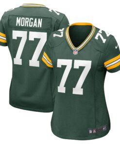 Women's Green Bay Packers Morgan Green Game Jersey JS4816 nicesnker