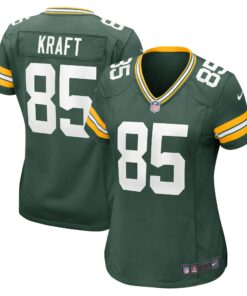 Women's Green Bay Packers Tucker Kraft Green Game Jersey JS8108 nicesnker