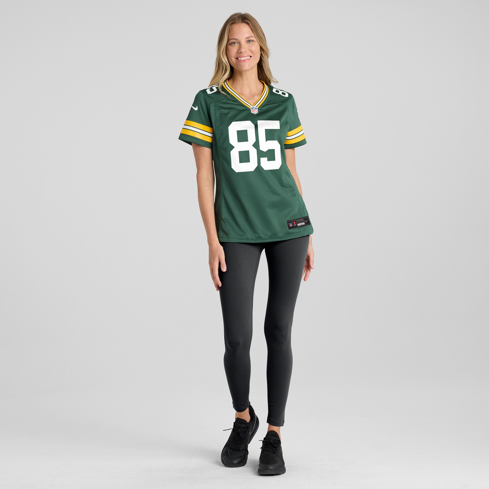 Women's Green Bay Packers Tucker Kraft Green Game Jersey JS8108 nicesnker - Image 4