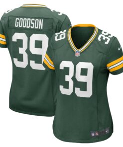 Women's Green Bay Packers Tyler Goodson Green Game Player Jersey JS4491 nicesnker