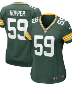 Women's Green Bay Packers Ty'Ron Hopper Green Game Jersey JS4865 nicesnker