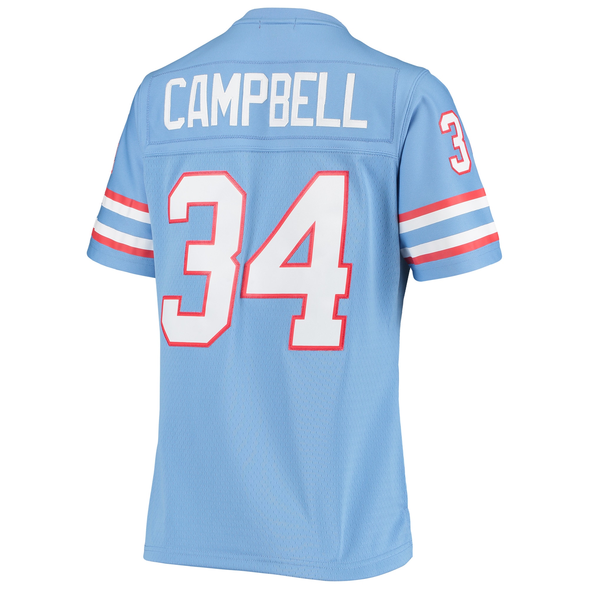 Women's Houston Oilers Earl Campbell Mitchell & Ness Light Blue 1980 Legacy Jersey JS6336 nicesnker - Image 3