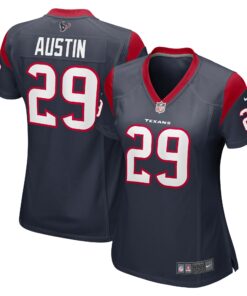 Women's Houston Texans Alex Austin Navy Team Game Jersey JS2698 nicesnker