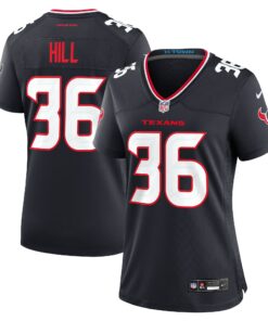 Women's Houston Texans Brandon Hill Navy Team Game Jersey JS4209 nicesnker