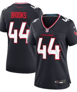 Women's Houston Texans British Brooks Navy Team Game Jersey JS7986 nicesnker