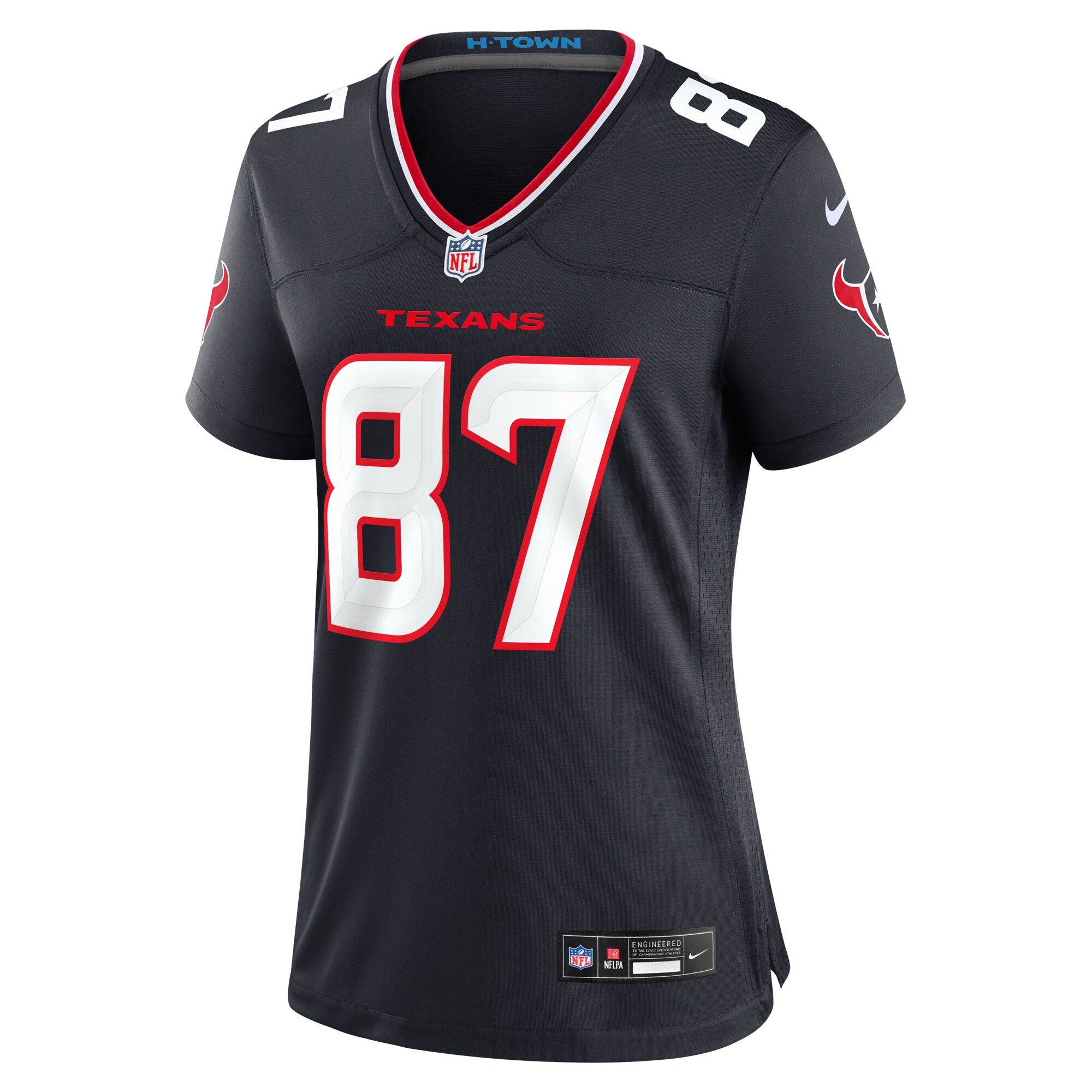 Women's Houston Texans Cade Stover Navy Game Jersey JS9446 nicesnker - Image 2
