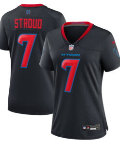 Women's Houston Texans C.J. Stroud Navy Alternate Game Jersey JS1537 nicesnker