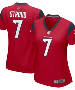 Women's Houston Texans C.J. Stroud Red Game Jersey JS7332 nicesnker