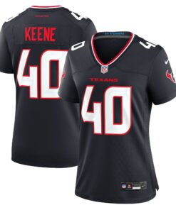Women's Houston Texans Dalton Keene Navy Team Game Jersey JS5037 nicesnker