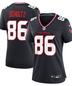 Women's Houston Texans Dalton Schultz Navy Team Game Jersey JS5811 nicesnker