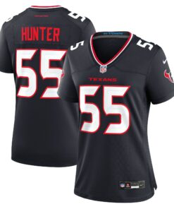 Women's Houston Texans Danielle Hunter Navy Team Game Jersey JS8828 nicesnker