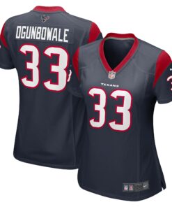 Women's Houston Texans Dare Ogunbowale Navy Game Player Jersey JS6332 nicesnker