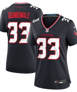 Women's Houston Texans Dare Ogunbowale Navy Team Game Jersey JS9067 nicesnker