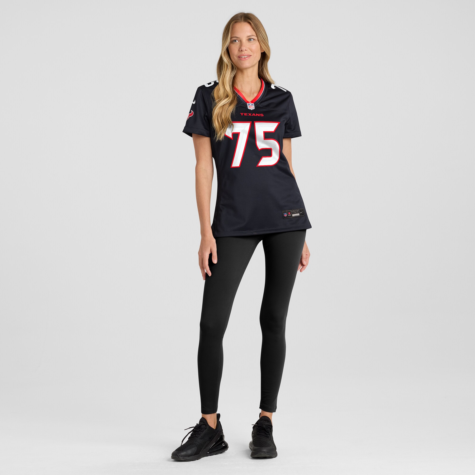 Women's Houston Texans David Sharpe Navy Team Game Jersey JS2601 nicesnker - Image 4