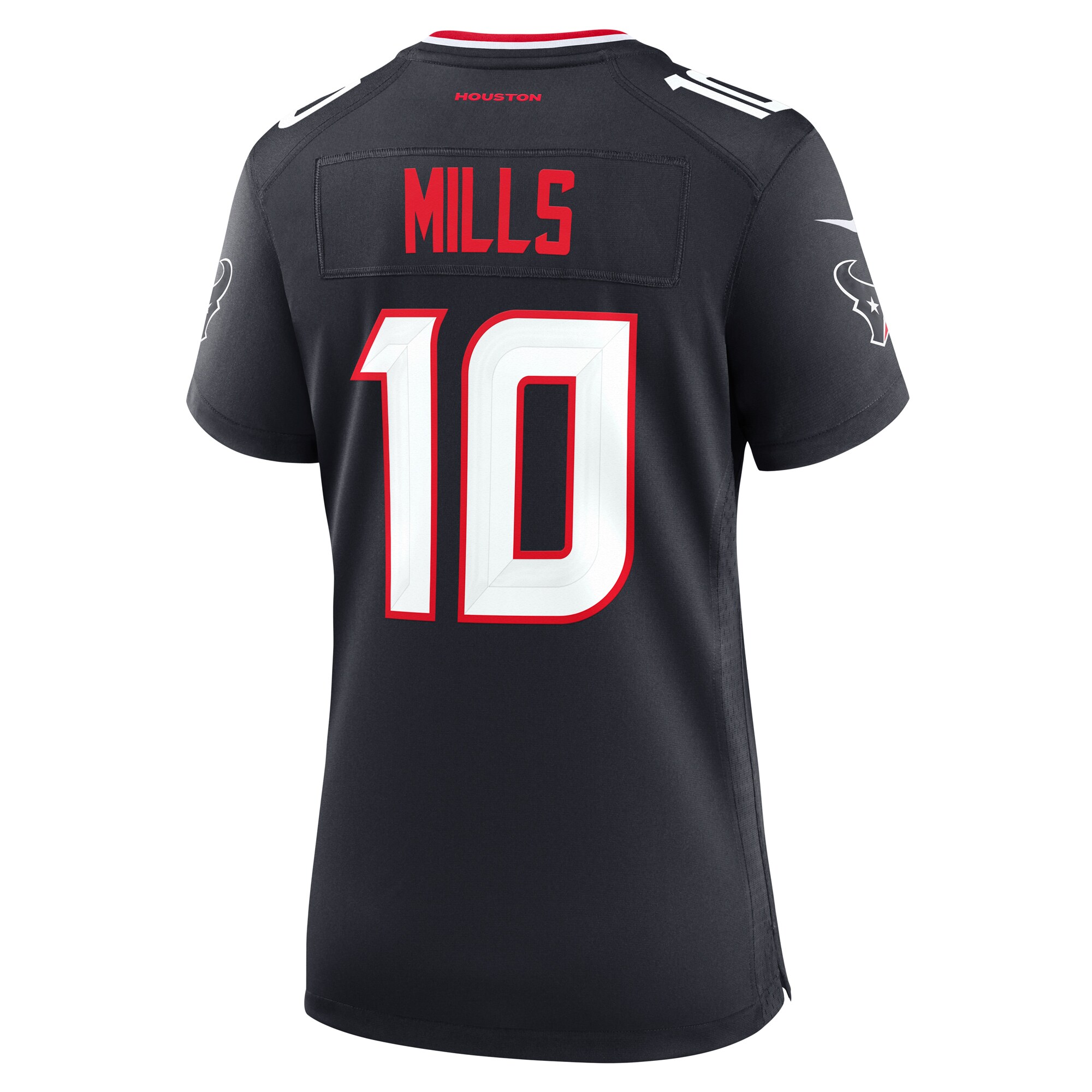 Women's Houston Texans Davis Mills Navy Team Game Jersey JS6587 nicesnker - Image 3