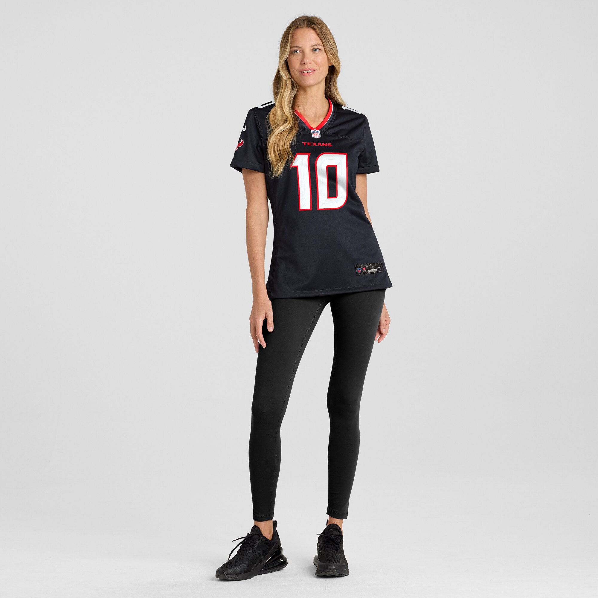 Women's Houston Texans Davis Mills Navy Team Game Jersey JS6587 nicesnker - Image 4