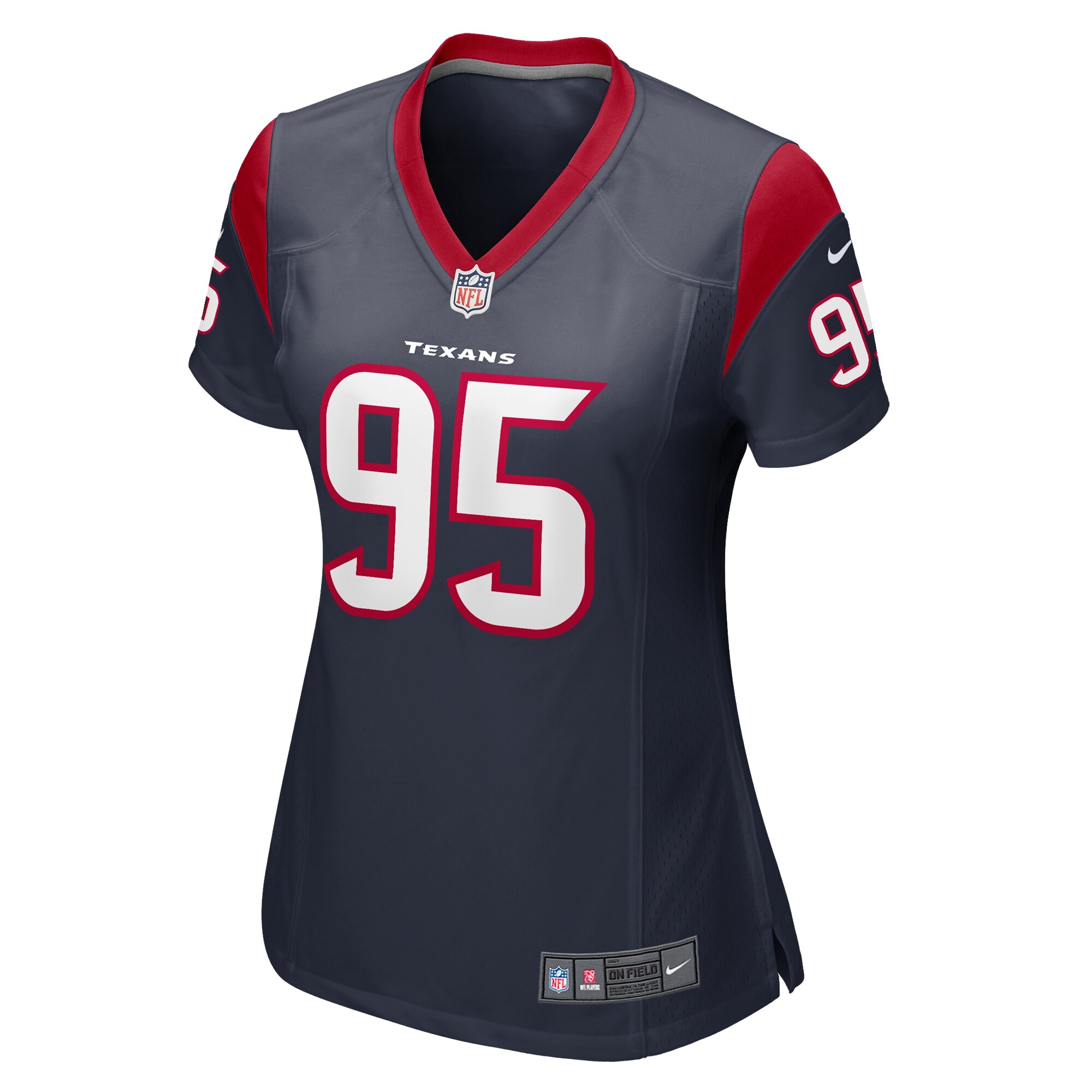 Women's Houston Texans Derek Barnett Navy Game Jersey JS9411 nicesnker - Image 2