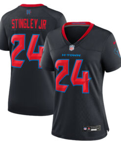 Women's Houston Texans Derek Stingley Jr. Navy Alternate Game Jersey JS6865 nicesnker