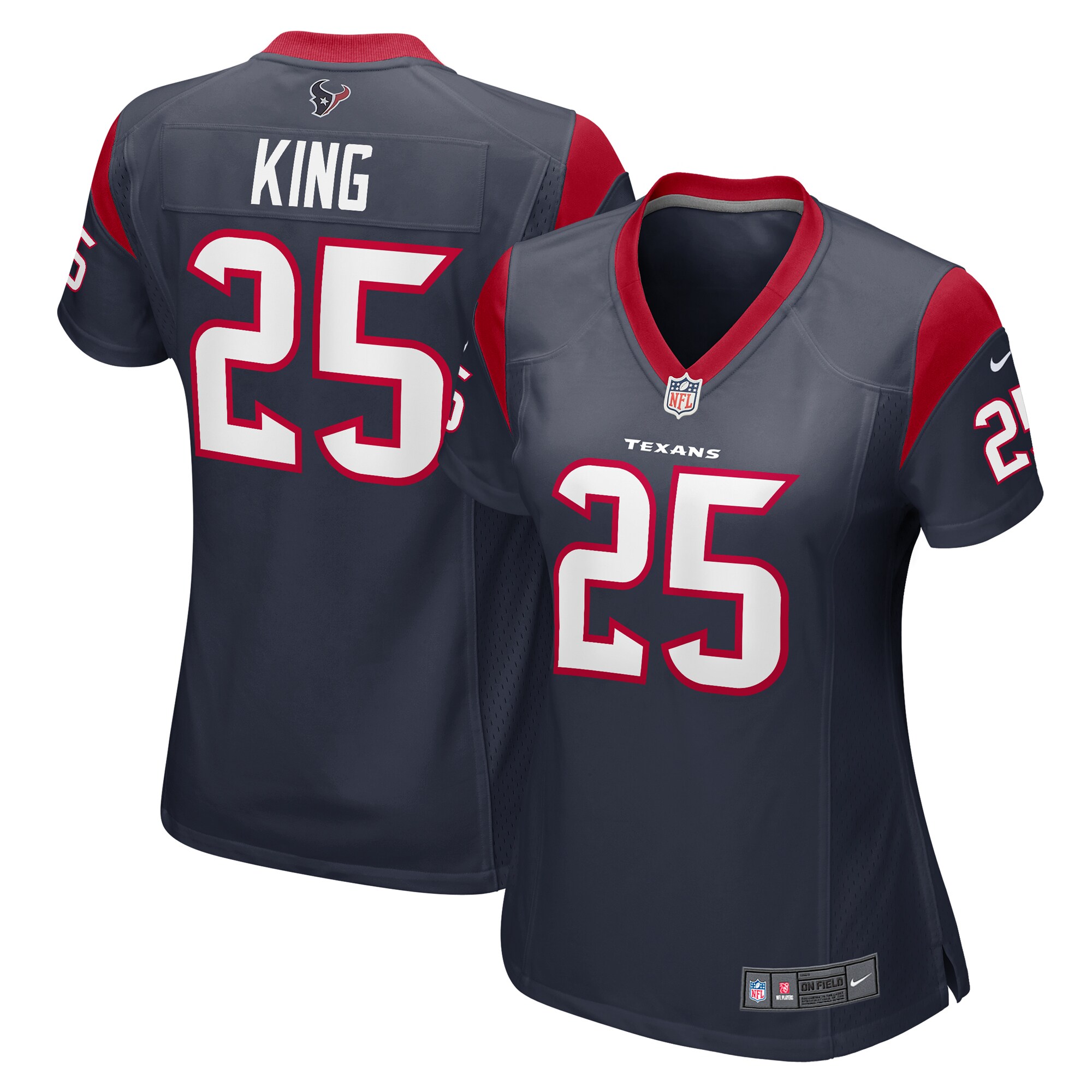Women's Houston Texans Desmond King Navy Game Jersey JS4964 nicesnker