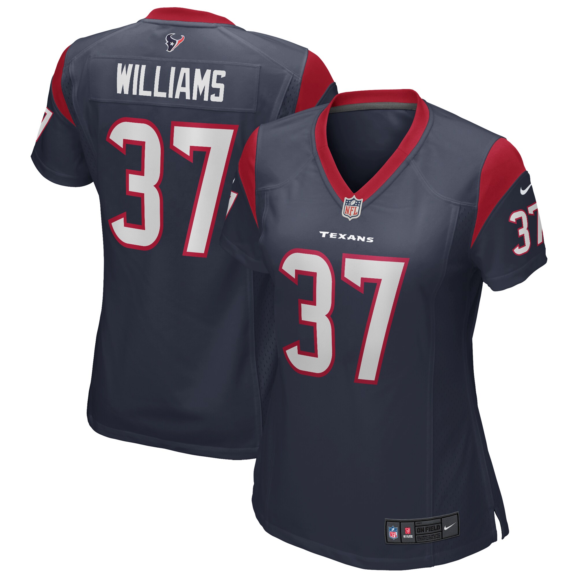 Women's Houston Texans Domanick Williams Navy Game Retired Player Jersey JS8052 nicesnker