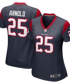 Women's Houston Texans Grayland Arnold Navy Team Game Jersey JS3637 nicesnker