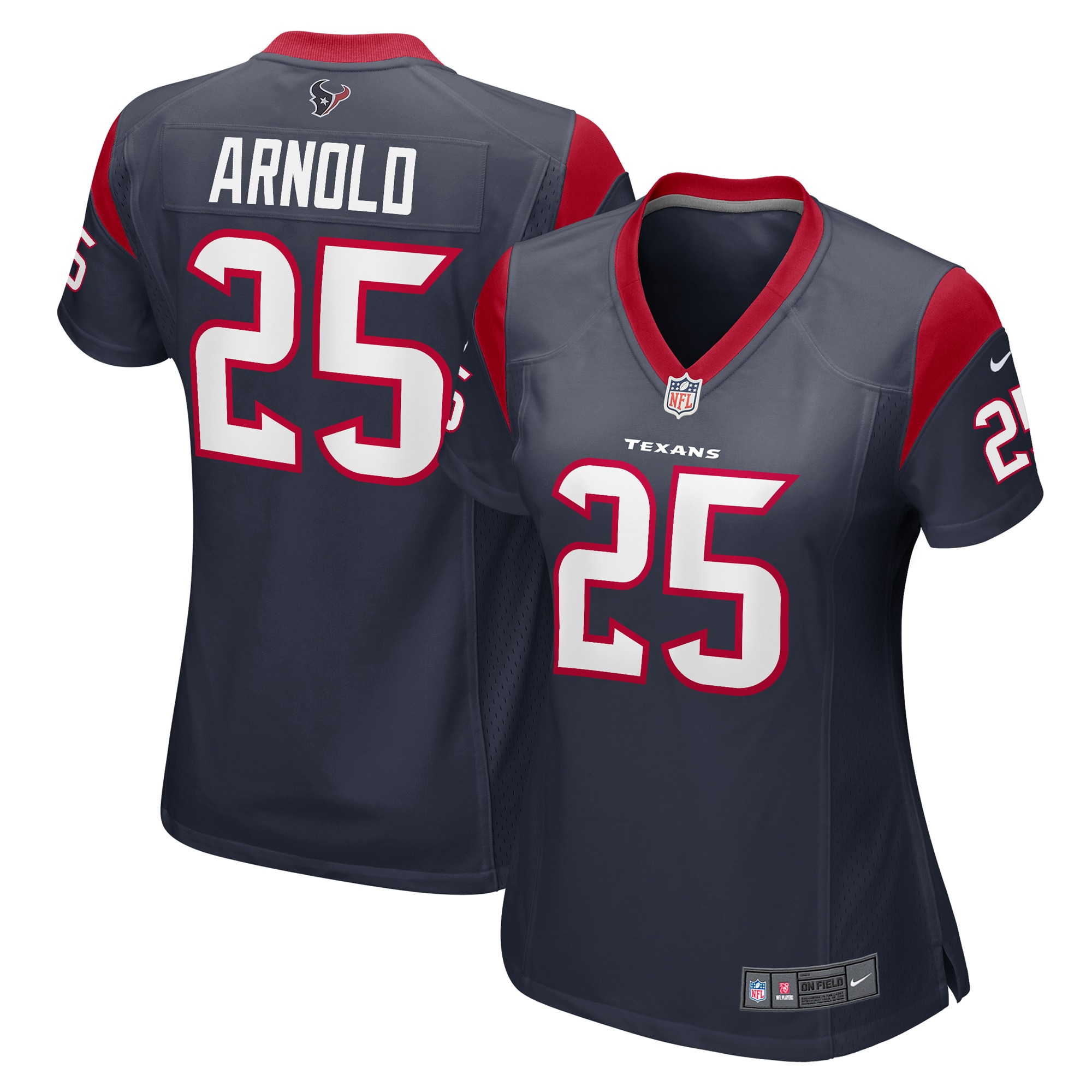 Women's Houston Texans Grayland Arnold Navy Team Game Jersey JS3637 nicesnker